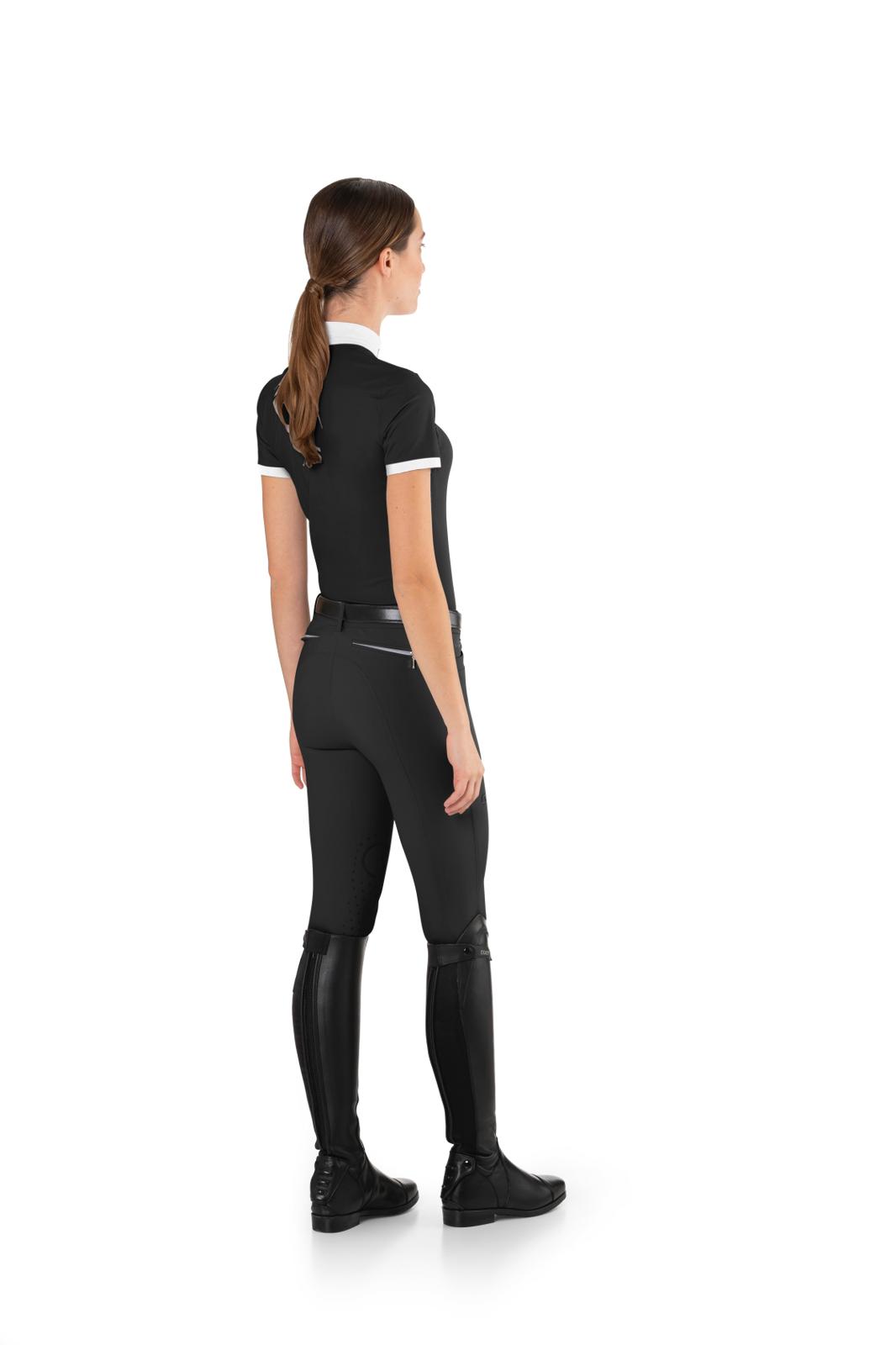 Polo Top - Short Sleeve Black