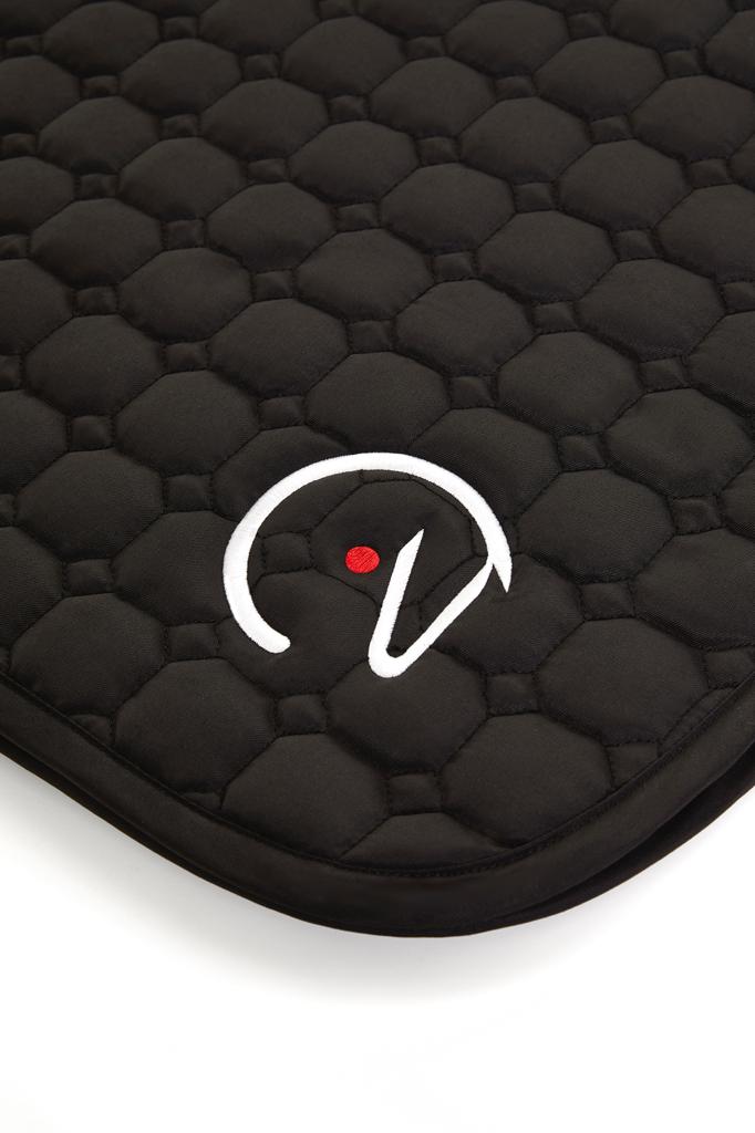 Horse Head Saddlepad Honeycomb - Black
