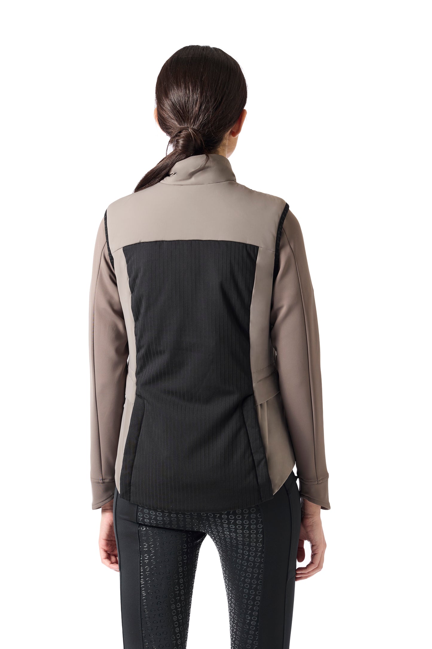 Padded Ribbed Vest - Turtledove